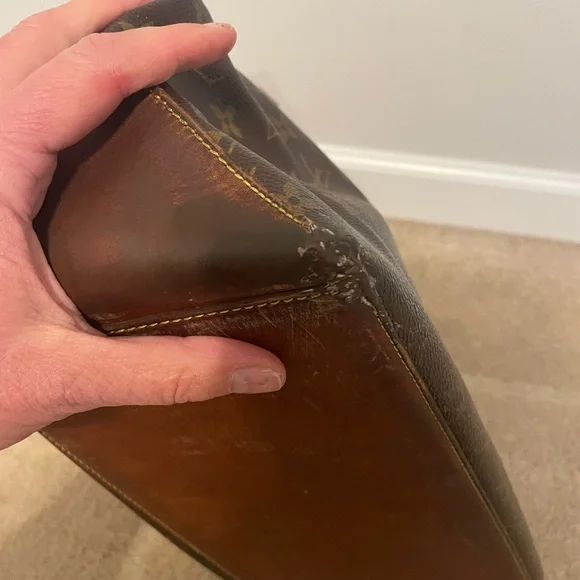 Vintage Louis Vuitton Brown & Tan Monogram Bag & Dust Bag ONLY *Special Price* - Picture 6 of 10